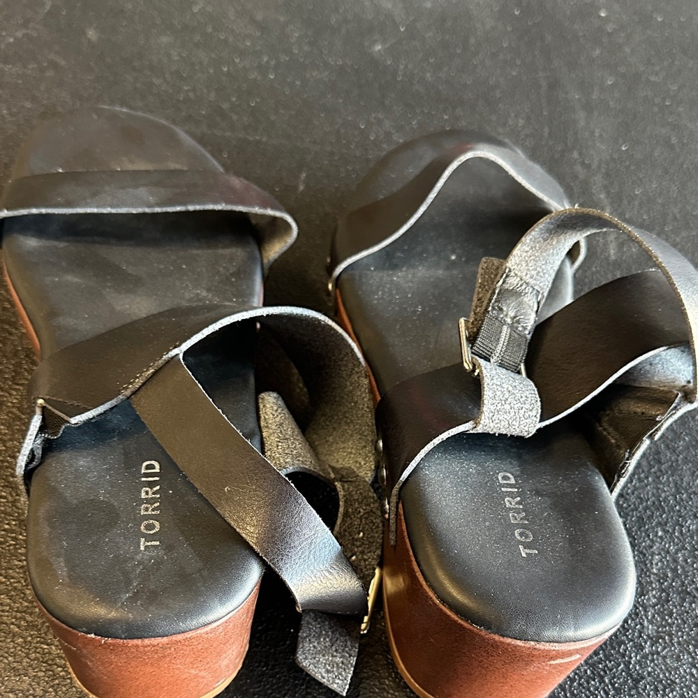 Torrid Black and Brown Women's Sandals